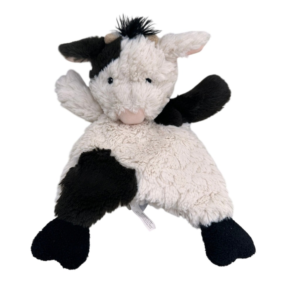 Mary Meyer‎ Cow Plush White Pebble Stuffed Animal Lovey Kids Toy Farmhouse Decor